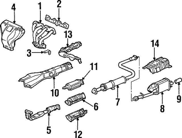 GENUINE HONDA OEM EXHAUST MANIFOLD GASKET 18115-P5M-003