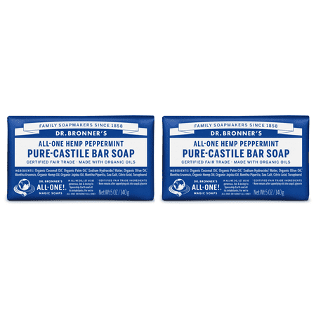 Dr. Bronner's Magic Soaps Bar Soap - Pure Castile Hemp Peppermint Bar