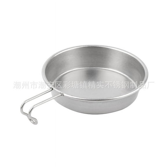 Stainless Steel Bowl Camping Kitchenware Camping Bowl with Handle Lightweight Camping Bowl