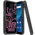 thumbnail image 1 of ANJ+ Dual Layer Shockproof Hybrid Case + [Tempered Glass] Cover for Cricket Icon 3, Splendor, AT&T Motivate 2 - Cat Lover, 1 of 4