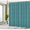 thumbnail image 4 of Ambesonne Retro Shower Curtain, Wild Cat Skin Ornament Art, 69"Wx75"L, Pale Petrol Blue White, 4 of 4