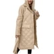 thumbnail image 5 of Chaquetas y abrigos casuales de manga larga sin capucha para mujer, chaqueta informal holgada de algodón de longitud media con mangas largas y cuello alto, abrigo cálido con solapa., 5 of 5