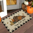 thumbnail image 2 of Fall Pumpkin Front Door Mat Decor, Fall Outdoor Welcome Mat, Autumn Happy Fall Y''all Doormat Outdoor Rug Indoor, 17" x 30", 2 of 5