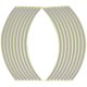 thumbnail image 4 of Pegatina para rueda de coche y motocicleta, pegatina para llanta, pegatina de anillo de acero, pegatina para cubo de rueda modificada, pegatina reflectante para neumático de 18 pulgadas, 4 of 5