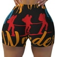 thumbnail image 2 of Fotbe Not All Who Wander Are Lost Hiking Shorts Sin Costuras – Shorts Deportivos de Cintura Alta para Mujer, Elásticos para Gimnasio, Yoga, Running o Ciclismo-Large, 2 of 8