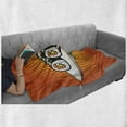 thumbnail image 6 of Sushi Soft Flannel Fleece Throw Blanket, Japanese Dish Served on Plate with Wasabi Image Comic Book Style Halftone Backdrop, Cozy Plush for Indoor and Outdoor Use, 50" x 70", Multicolor, by Ambesonne, 6 of 6
