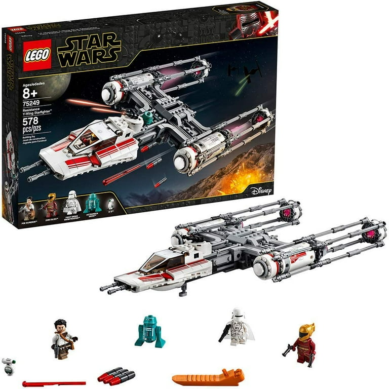 LEGO Star Wars: The Rise of Skywalker Resistance Y-Wing Starfighter 75249  New Advanced Collectible Starship Model Building Kit 