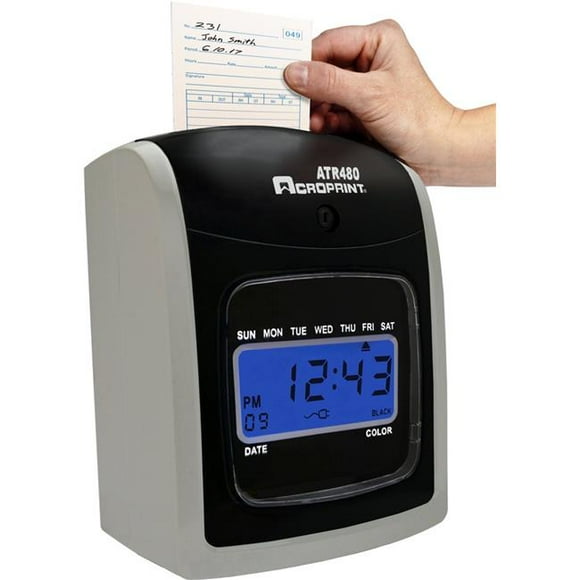 Replacement time cards for the ATR480 totalizing time clock. Pack of 50 cards