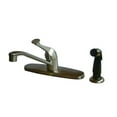 thumbnail image 1 of Kingston Brass Kb572Sn Single Lever Handle 8 Inch Kitchen Faucet With Side Sprayer - Satin Nickel Finish, 1 of 2