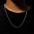 thumbnail image 2 of Lightweight Stainless Steel Necklace 3mm Thick Mens Fashion Chain With Oxidation Resistance And Adjustable Length, 2 of 9