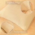 thumbnail image 5 of Haperlare Queen Duvet Cover Set Washed Microfiber Yellow Bedding Set Ultra Soft Comfy Zippered Luxury Solid Comforter Cover with Zipper Ties-90x90, 5 of 7