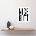 thumbnail image 2 of Toilet Wall Art Nice Butt Funny Bathroom Sign Decor Unframed Wall Art Print Poster Home Decor Premium, 2 of 5