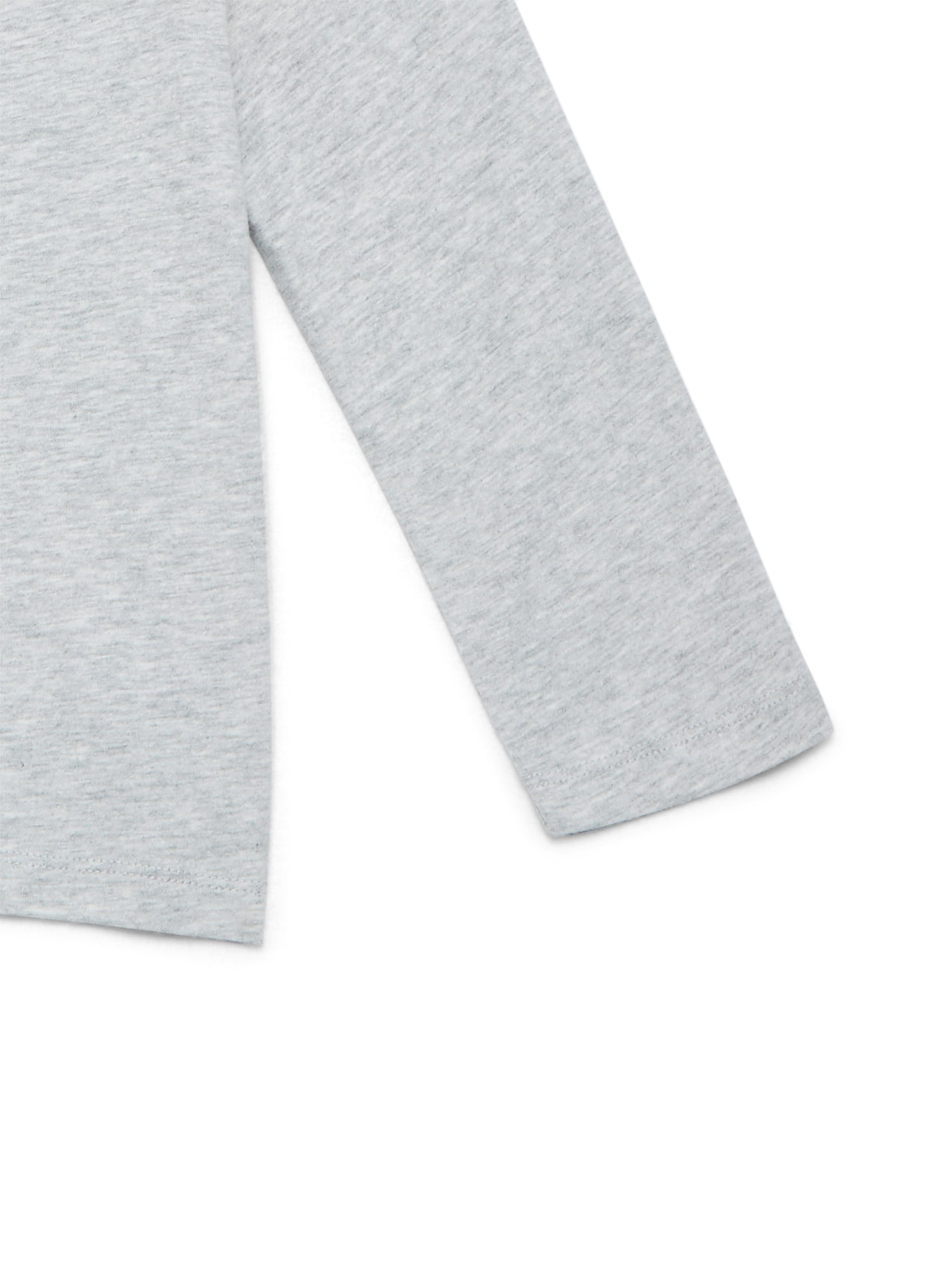 Wonder Nation Little Boys Colorblock Graphic Tee with Long Sleeves, Sizes 4-10