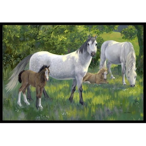 Group of Horses Indoor or Outdoor Mat, 18 x 27