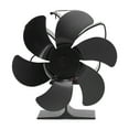 thumbnail image 1 of Ventilador de Estufa Jadeshay 6 Aspas Alimentado por Calor Negro, 1 of 8
