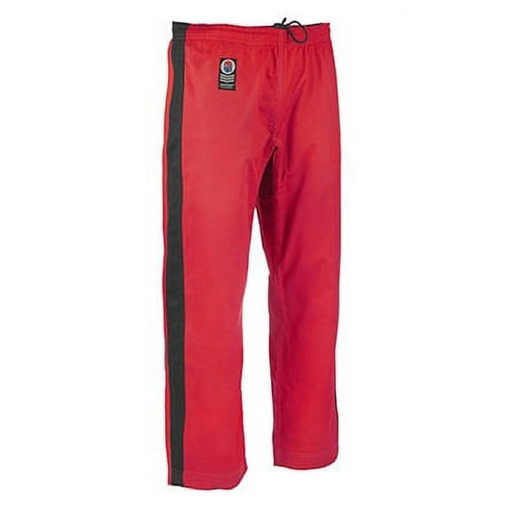 ProForce® Gladiator Demo Karate Pant - Red w/Black Stripe - 6 (6'4"/250 lbs.)