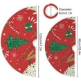 thumbnail image 3 of FMSHPON RedGreen Xmas Christmas Tree Skirt Stand Mat for Holiday Party Decoration Indoor Outdoor 36 inches, 3 of 6