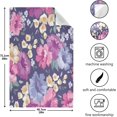 thumbnail image 3 of Coolnut Purple Flowers Kitchen Dish Towels Set of 4,Dishcloths,Absorbent Soft Towels Hand Towels, Tea Towels,18" x 28", 3 of 6