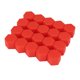 thumbnail image 1 of 20Pcs Cubiertas Cubo Tuerca Rueda Silicona Roja Coche 19mm Tapas Anti-Polvo, 1 of 1