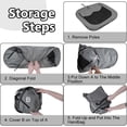 thumbnail image 4 of Foldable Pet Playpen Portable Puppy Exercise Pen Collapsible Kennel Octagon Tent for  Dog Rabbit Hamster Medium Gray, 4 of 8