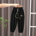 thumbnail image 4 of MeetoTime Unisex Toddler Jogger Pants Kids Cotton Elastic Waist Winter Fleece Drawstring Sweatpants Suitable For 2-12 Years, 4 of 7
