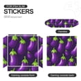 thumbnail image 4 of Decal Skin for PS4 Slim / PS4 Pro / PS4, Whole Body Vinyl Sticker Cover for Playstation 4 Console and Controller (Eggplant-1), 4 of 5