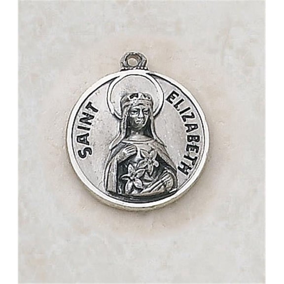 SS729-18 Sterling Patron Saint Elizabeth Medal
