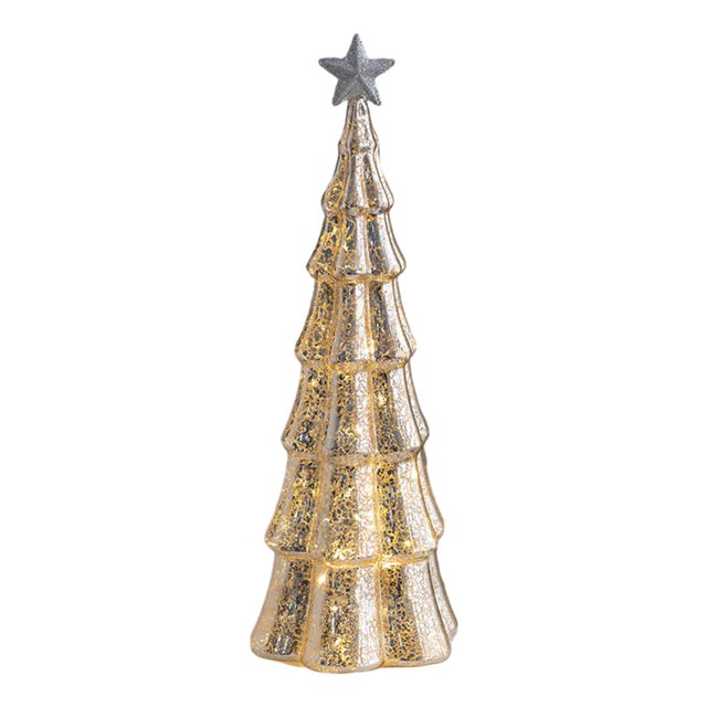 Árbol de Navidad iluminado, adorno navideño, decoración navideña, decoración para fiestas 13cmx36cm