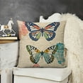 thumbnail image 2 of SHANXI YUESHARE Linen Throw Pillow Cover , Lover Gifts for Home Bedroom Decor 18x18in, 2 of 5