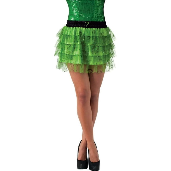 Rubie's DC Comics Superhero Style Skirt With Sequins, Green, One Size Costume