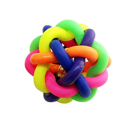 Toy Poodle Dog - Colorful Ball With Bell Pet Dog Products Toy Poodle Pet Toy L