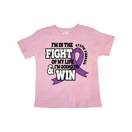

Inktastic Fight of My Life Cystic Fibrosis Awareness Gift Toddler Boy or Toddler Girl T-Shirt