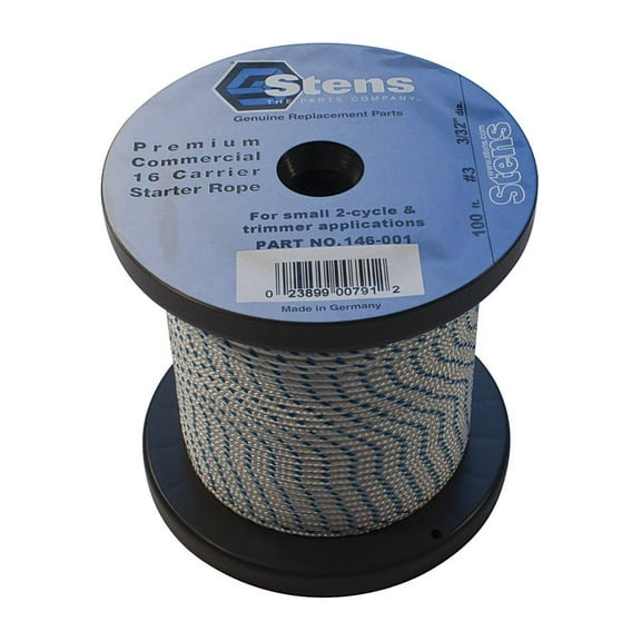 New Stens 100' Solid Braid Starter Rope 146-001 #3 Solid Braid