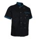 thumbnail image 1 of Chaqueta de chef Wosthever Uniforme Manga corta Ropa de cocina del hotel Negro 2XL, 1 of 1