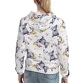 thumbnail image 7 of Sikiie Rabbit And Butterfly Women's Casual Hoodies Long Sleeve Lightweight Pullover Tops Loose Sweatshirt-Medium, 7 of 7