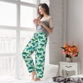 thumbnail image 5 of Cauagu Green Sea Turtle Pajama Pants for Women Loose Fit Wide Leg Trouser Pants Casual Elastic Waist Drawstring Lounge Pants, 5 of 6