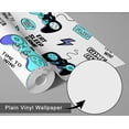thumbnail image 6 of S4Sassy Peel & Stick Vinyl Wallpaper, Gaming Print Wallpaper Contact Paper Waterproof - Blue, 25"X 60", Removable Walls Covering For Kids Room Wall Decor, Baby Room, Playroom, 6 of 8