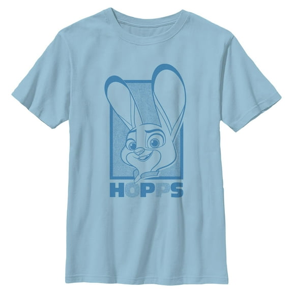 Boys Zootopia 2 Judy Hopps Blue Portrait T Shirt