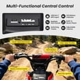 thumbnail image 5 of Track Seven 24V Electric Dirt Bike for Kids, Official Licensed Honda Electric Motorcycle, Up to10 Mph, Twist-Grip Throttle, 12" Pneumatic Tires, Bluetooth, Music, Motorcycle for Kids 6+, Red, 5 of 9