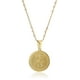thumbnail image 1 of Collar LESLIE BOULES San Miguel Arcángel chapado en oro de 18 quilates, 1 of 9