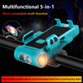 thumbnail image 2 of 5-in-1 Led Bicycle Headlight Adjustable High Brightness Smartphone Holder Type Mountain Bike Flashlight, 2 of 9