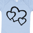 thumbnail image 4 of Inktastic Three Black Hearts Boys or Girls Baby Bodysuit, 4 of 5
