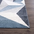 thumbnail image 3 of Abani Deco Collection Grey Blue 8' x 10' Geometric Triangles Modern Area Rug, 3 of 5