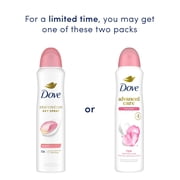 Dove Advanced Care Antiperspirant Deodorant Spray For After Shave Care For Underarms Rose Petals 72-hour Antiperspirant Deodorant For Soft Underarms, 3.8 oz