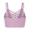 thumbnail image 3 of KOGMO Women's Front V-Lattice Bralette with Adjustable Straps and Removable Bra Pads, 3 of 6