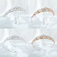 thumbnail image 2 of Luxury Bridal Crown Hair Accessory Shimmering Rhinestones Lightweight Alloy Construction For Bride And Event, 2 of 9
