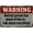 Gray Retirement Warning, variant on video surveillance sign/warning sign/security sign/aluminum sign/home office yard / 8 x 12 inch