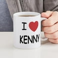 thumbnail image 4 of CafePress - I Heart KENNY Mug - 11 oz Ceramic Mug - Novelty Coffee Tea Cup, 4 of 4