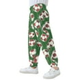 thumbnail image 4 of joogoo Football Soccer Ball on Green Boys' Sweatpants Jogger Pants 3T, 4 of 8