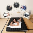 thumbnail image 5 of Lilypelle Japanese Floor Futon Mattress with Removable Cover - Twin Size 4" Thick Foldable Floor Bed Mattress Memory Foam Sleeping Mat Suitable for Guest, Nap, RV, 5 of 8